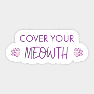 Cover Your Cat Sticker